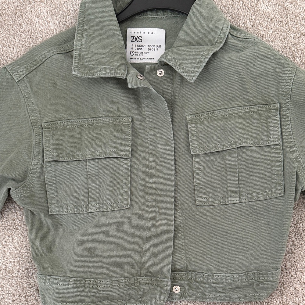 Primark Green Cropped Jacket - Picture 2 of 2